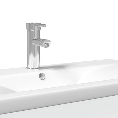 Bathroom Sink Cabinet with Built-in Basin White