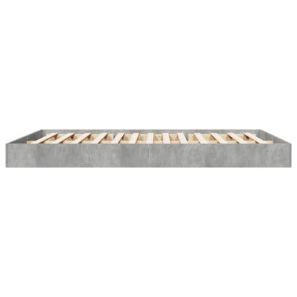 Bed Frame without Mattress Concrete Grey 160x200 cm