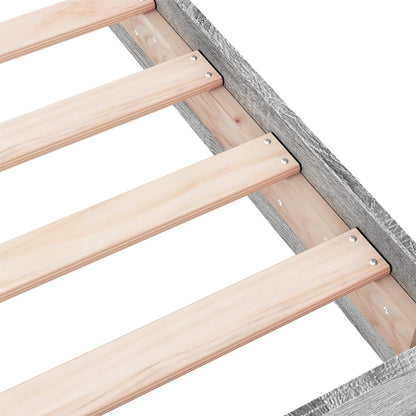 Bed Frame without Mattress Grey Sonoma 150x200 cm King Size Engineered Wood