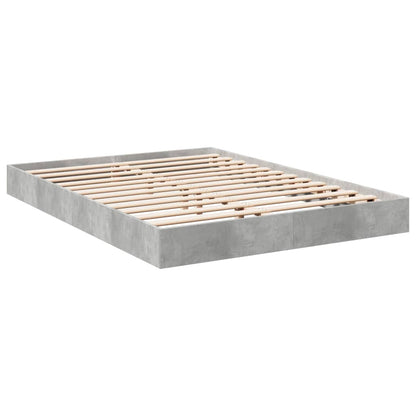 Bed Frame without Mattress Concrete Grey 140x200 cm