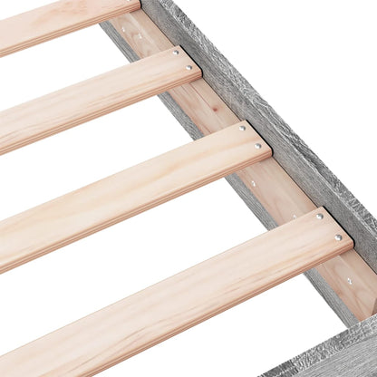 Bed Frame without Mattress Grey Sonoma 75x190 cm Small Single Engineered Wood