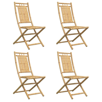 Folding Garden Chairs 4 pcs 46x66x99 cm Bamboo