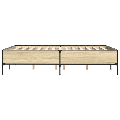 Bed Frame without Mattress Sonoma Oak 150x200 cm King Size