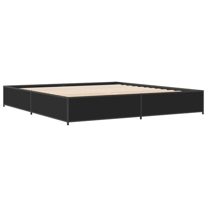 Bed Frame without Mattress Black 160x200 cm