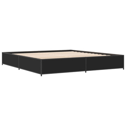 Bed Frame without Mattress Black 160x200 cm