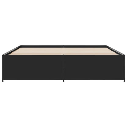Bed Frame without Mattress Black 180x200 cm Super King