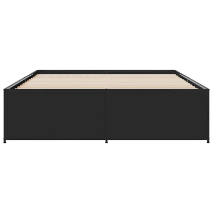 Bed Frame without Mattress Black 160x200 cm