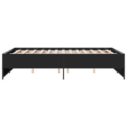 Bed Frame without Mattress Black 120x190 cm Small Double