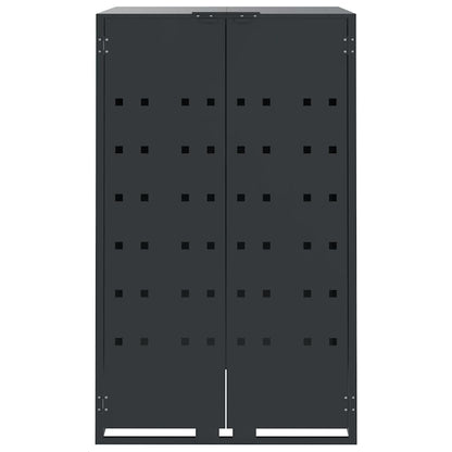Wheelie Bin Storage for 5 Bins Anthracite 345x79x117 cm Steel