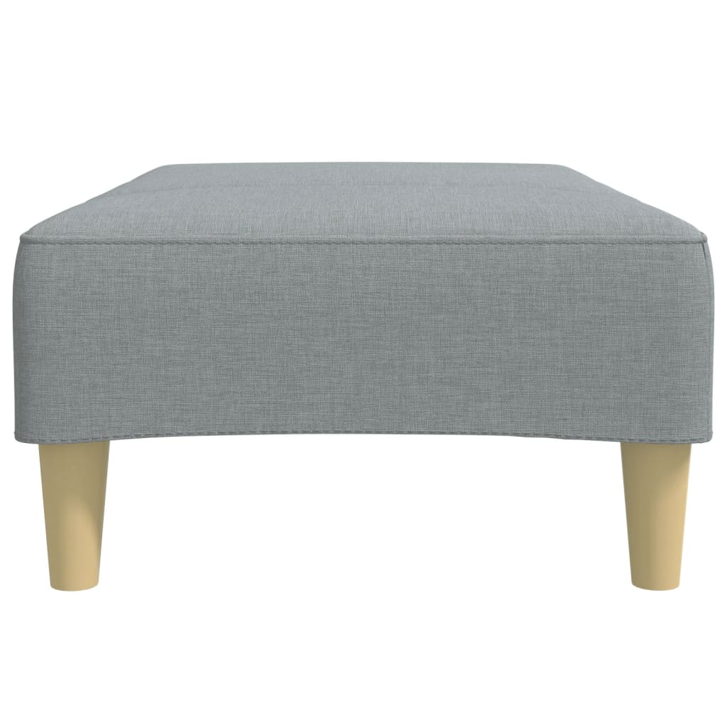 Footstool Light Grey 77x55x31 cm Fabric