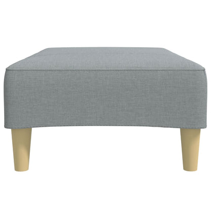 Footstool Light Grey 77x55x31 cm Fabric