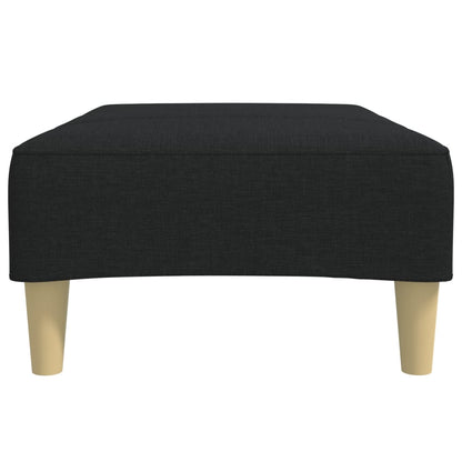 Footstool Black 77x55x31 cm Fabric