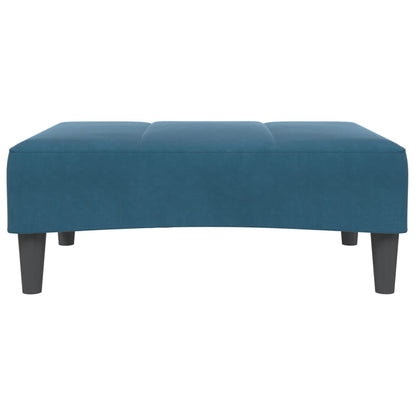 Footstool Blue 77x55x31 cm Velvet