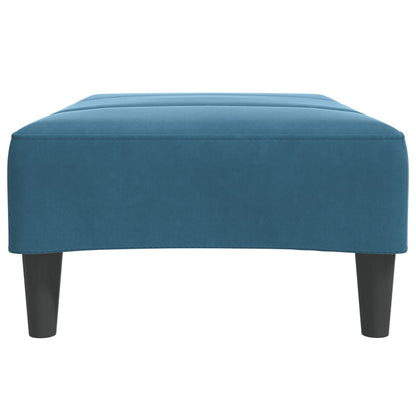 Footstool Blue 77x55x31 cm Velvet