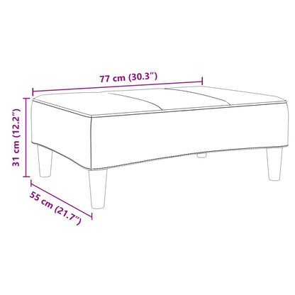 Footstool Blue 77x55x31 cm Velvet