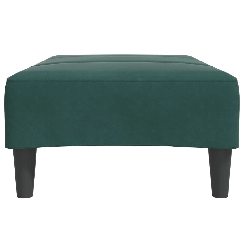 Footstool Dark Green 77x55x31 cm Velvet