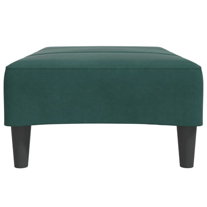 Footstool Dark Green 77x55x31 cm Velvet
