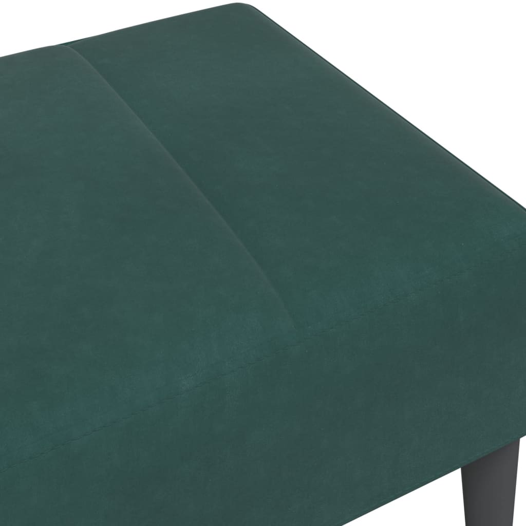 Footstool Dark Green 77x55x31 cm Velvet