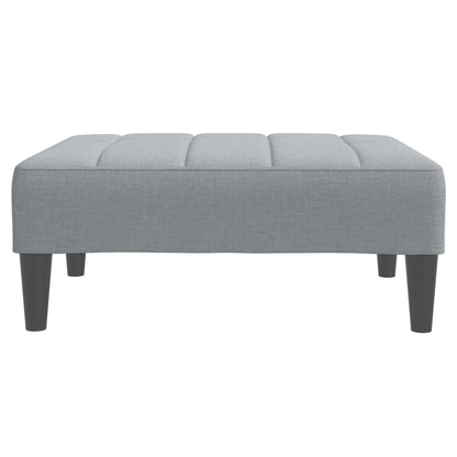 Footstool Light Grey 77x55x31 cm Fabric