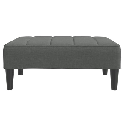 Footstool Dark Grey 77x55x31 cm Fabric