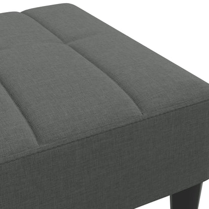 Footstool Dark Grey 77x55x31 cm Fabric