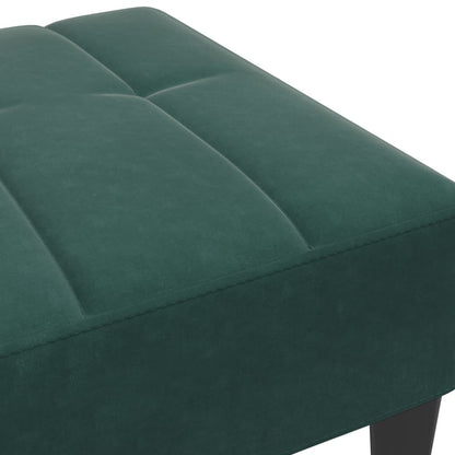 Footstool Dark Green 77x55x31 cm Velvet