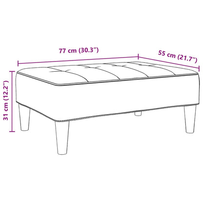 Footstool Dark Green 77x55x31 cm Velvet