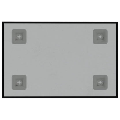 Wall-mounted Magnetic Board Black 30x20 cm Tempered Glass