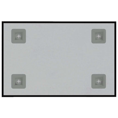 Wall-mounted Magnetic Board Black 40x30 cm Tempered Glass