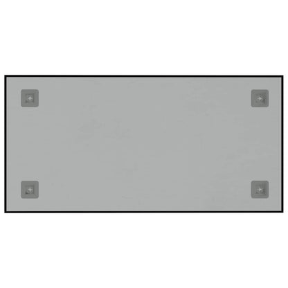 Wall-mounted Magnetic Board Black 60x30 cm Tempered Glass