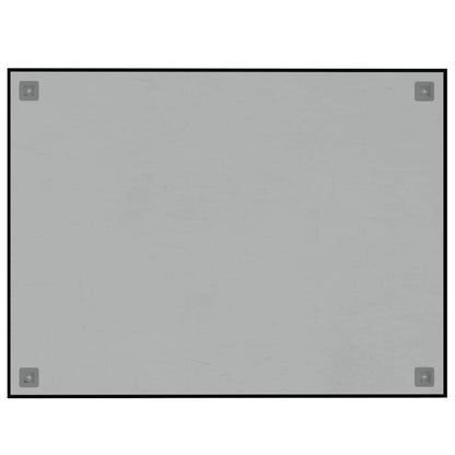 Wall-mounted Magnetic Board Black 80x60 cm Tempered Glass