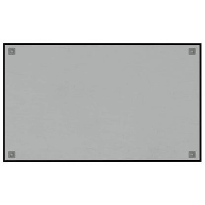 Wall-mounted Magnetic Board Black 100x60 cm Tempered Glass