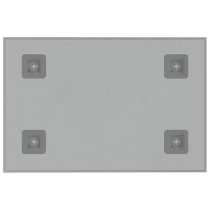 Wall-mounted Magnetic Board White 30x20 cm Tempered Glass