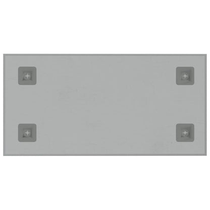 Wall-mounted Magnetic Board White 60x30 cm Tempered Glass