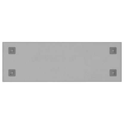 Wall-mounted Magnetic Board White 80x30 cm Tempered Glass