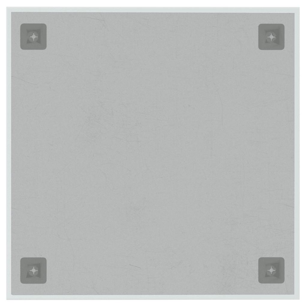 Wall-mounted Magnetic Board White 40x40 cm Tempered Glass