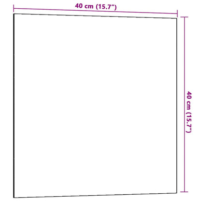 Wall-mounted Magnetic Board White 40x40 cm Tempered Glass