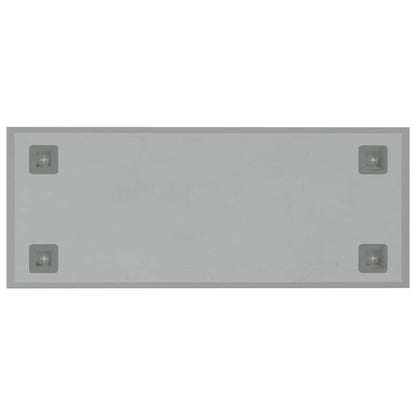 Wall-mounted Magnetic Board White 50x20 cm Tempered Glass