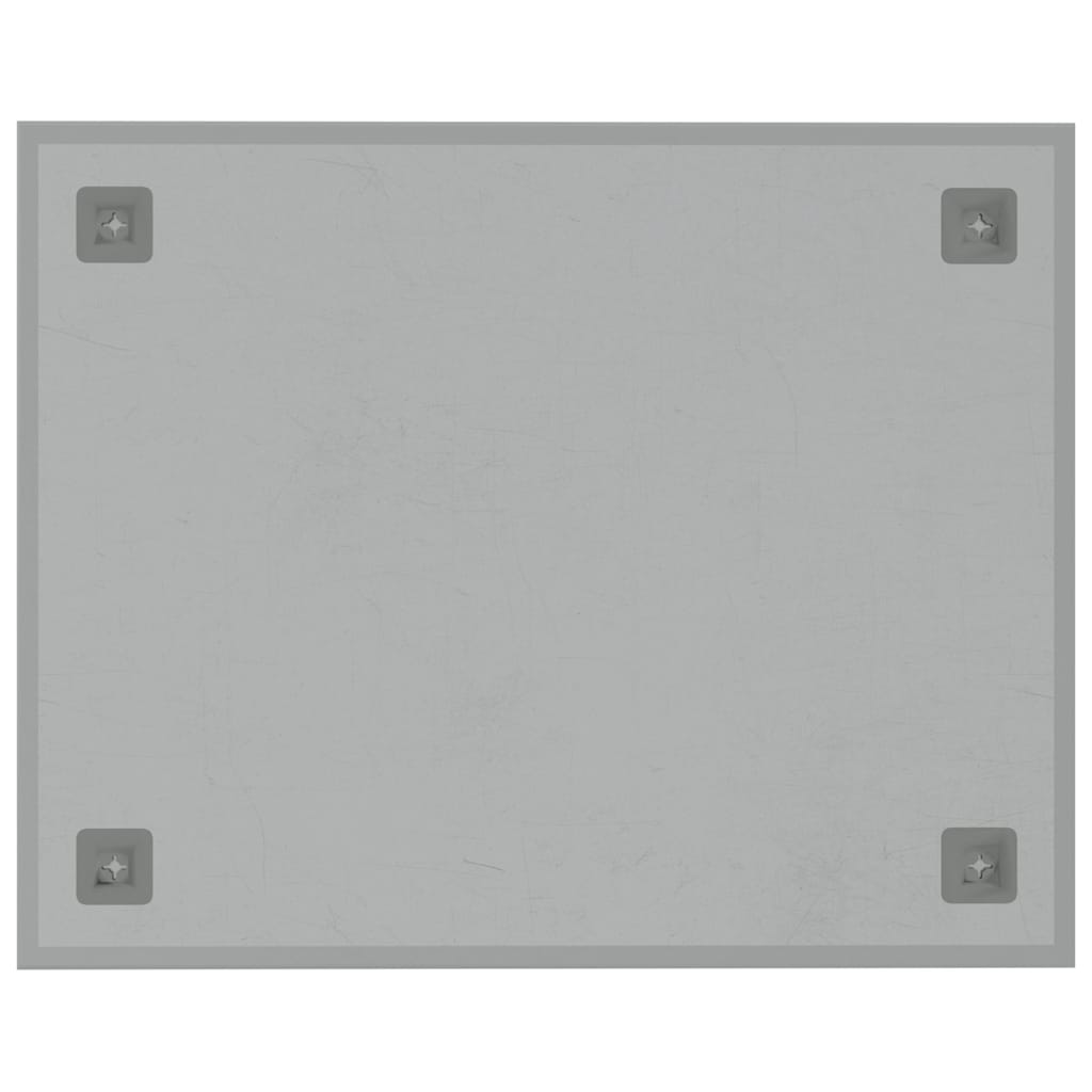 Wall-mounted Magnetic Board White 50x40 cm Tempered Glass