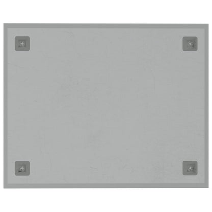 Wall-mounted Magnetic Board White 50x40 cm Tempered Glass