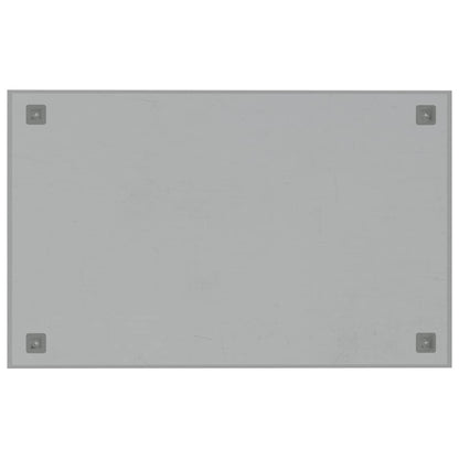 Wall-mounted Magnetic Board White 80x50 cm Tempered Glass