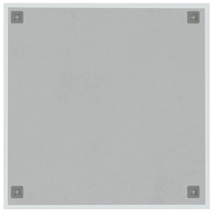Wall-mounted Magnetic Board White 60x60 cm Tempered Glass