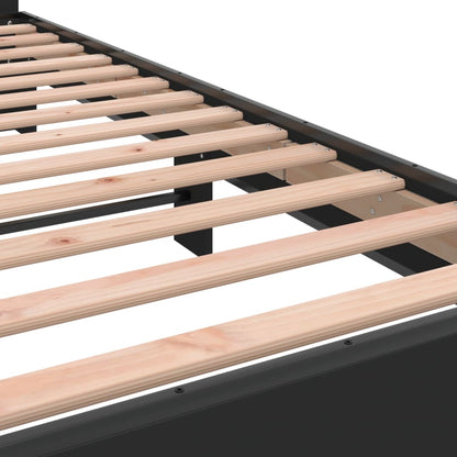Bed Frame without Mattress Black 160x200 cm