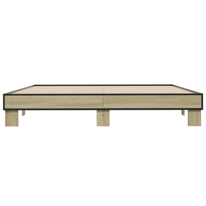 Bed Frame without Mattress Sonoma Oak 180x200 cm Super King