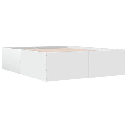 Bed Frame without Mattress White 150x200 cm King Size