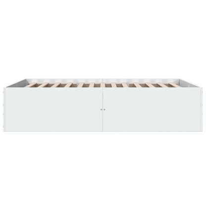 Bed Frame without Mattress White 120x200 cm