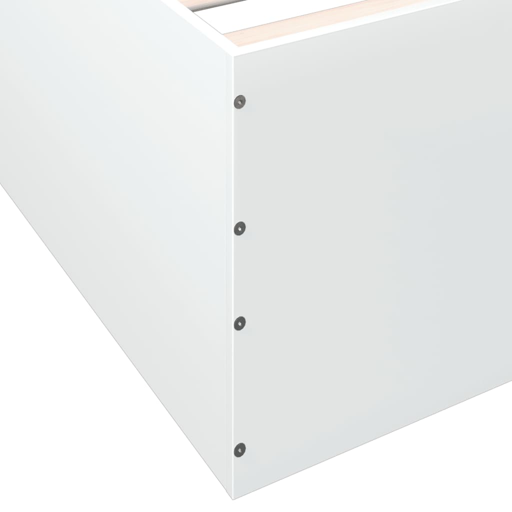Bed Frame without Mattress White 120x200 cm