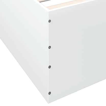 Bed Frame without Mattress White 120x200 cm