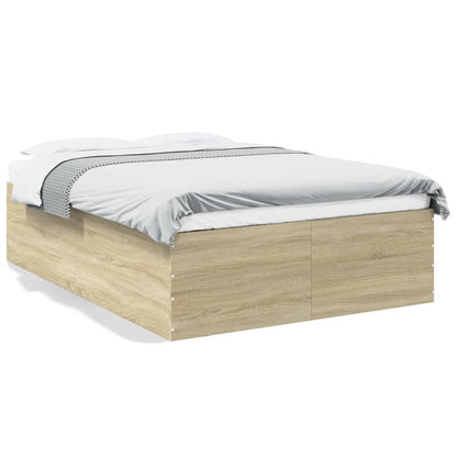 Bed Frame without Mattress Sonoma Oak 120x200 cm