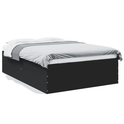 Bed Frame without Mattress Black 135x190 cm Double